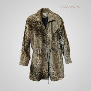 Valentina Leopard Print Drawstring Style Jacket/Coat One Size Fits All